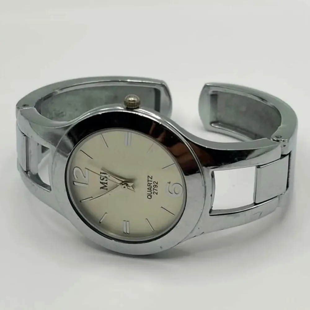 Silver MSJ Cuff Watch